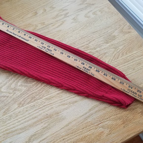 Chaps Denim Men's Long Sleeve Sweater Large Red Cotton EUC - Picture 6 of 9